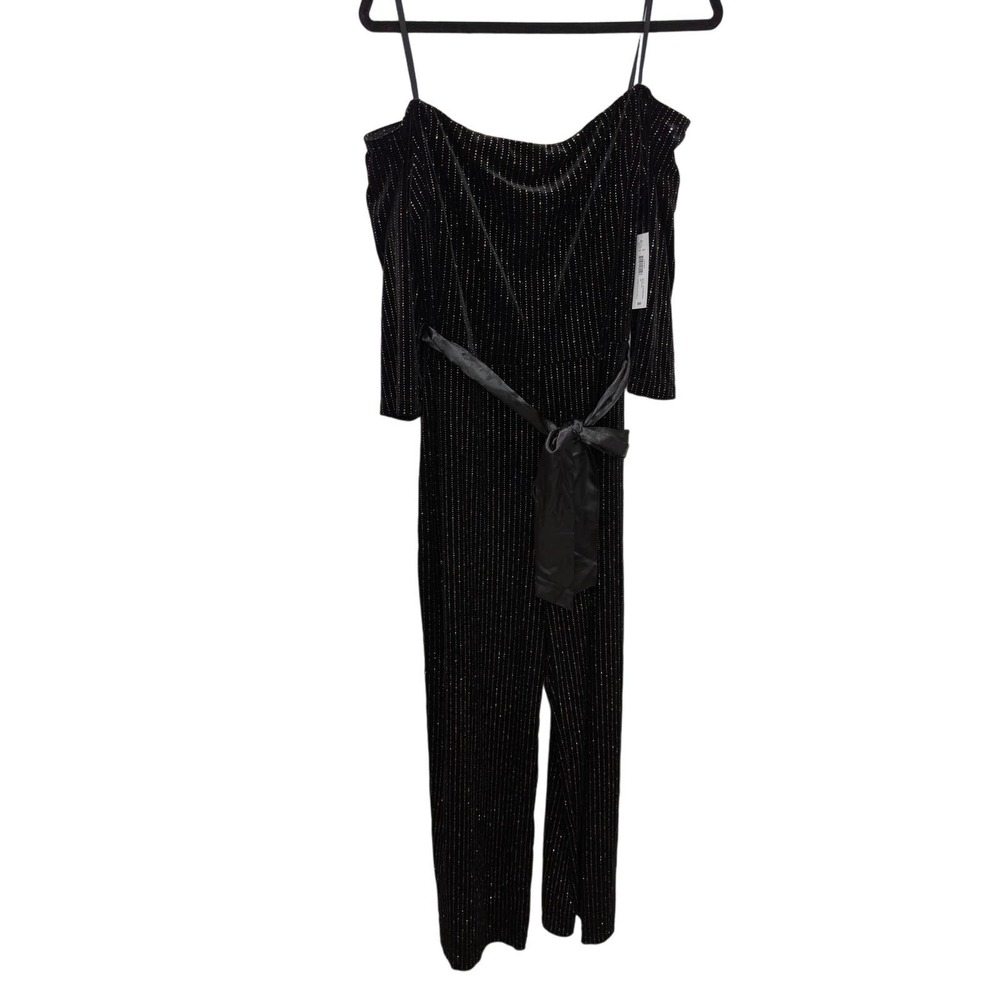 Premier Amour Womens Plus size Sparkle Velvet Romper size 16‎